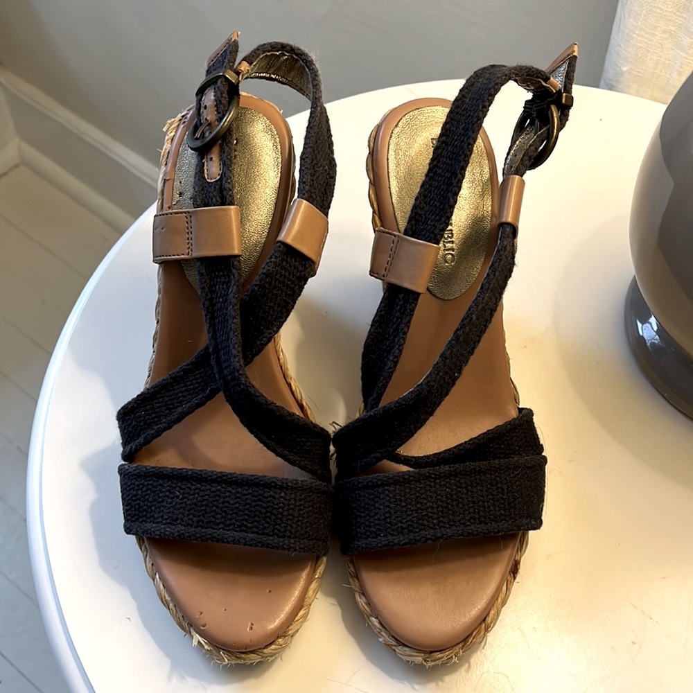 Blue espadrilles
